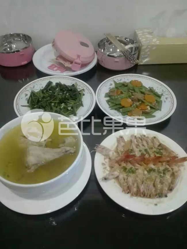 芭比果果泰国试管生活服务套餐提供的伙食餐